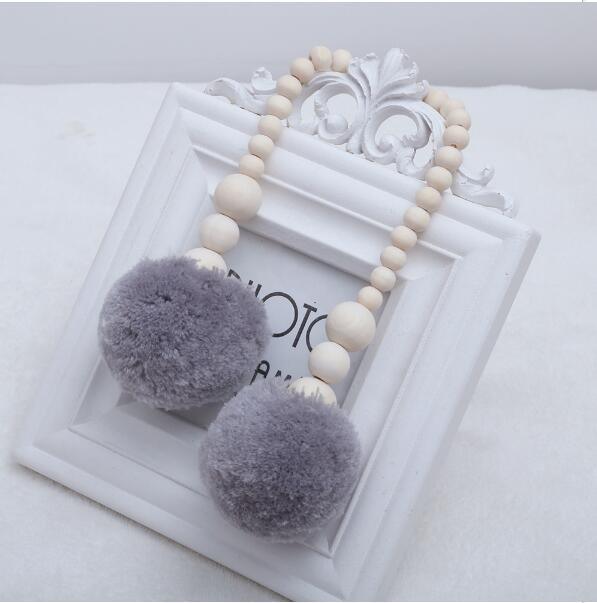 Nordic Wooden Beads Moon & Star Crib Mobile