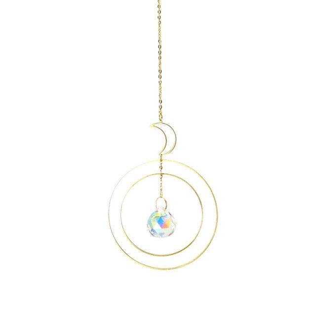 Cazador de Sol de Cristal Colgante Elegante para Decoración del Hogar y Jardín