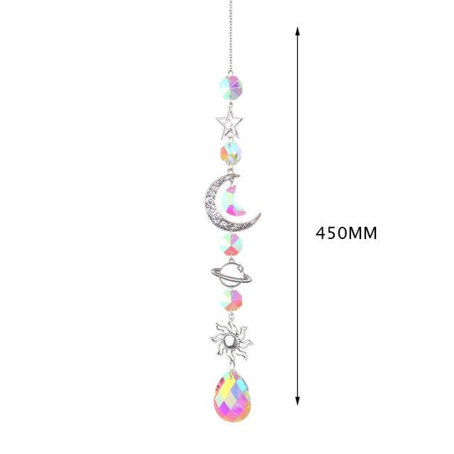 Cazador de Sol de Cristal Colgante Elegante para Decoración del Hogar y Jardín