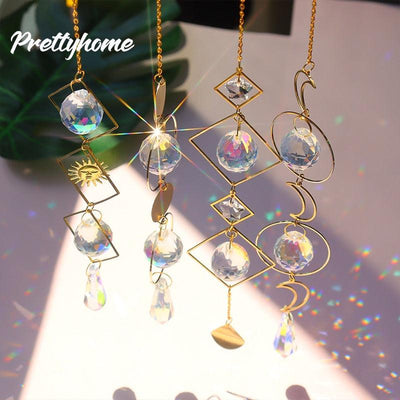 Elegant Crystal Hanging Sun Catcher for Home & Garden Decor