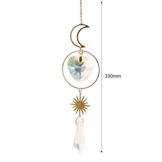 Cazador de Sol de Cristal Colgante Elegante para Decoración del Hogar y Jardín