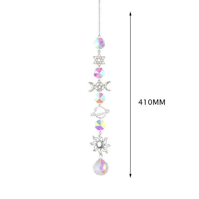 Cazador de Sol de Cristal Colgante Elegante para Decoración del Hogar y Jardín