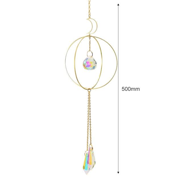 Cazador de Sol de Cristal Colgante Elegante para Decoración del Hogar y Jardín