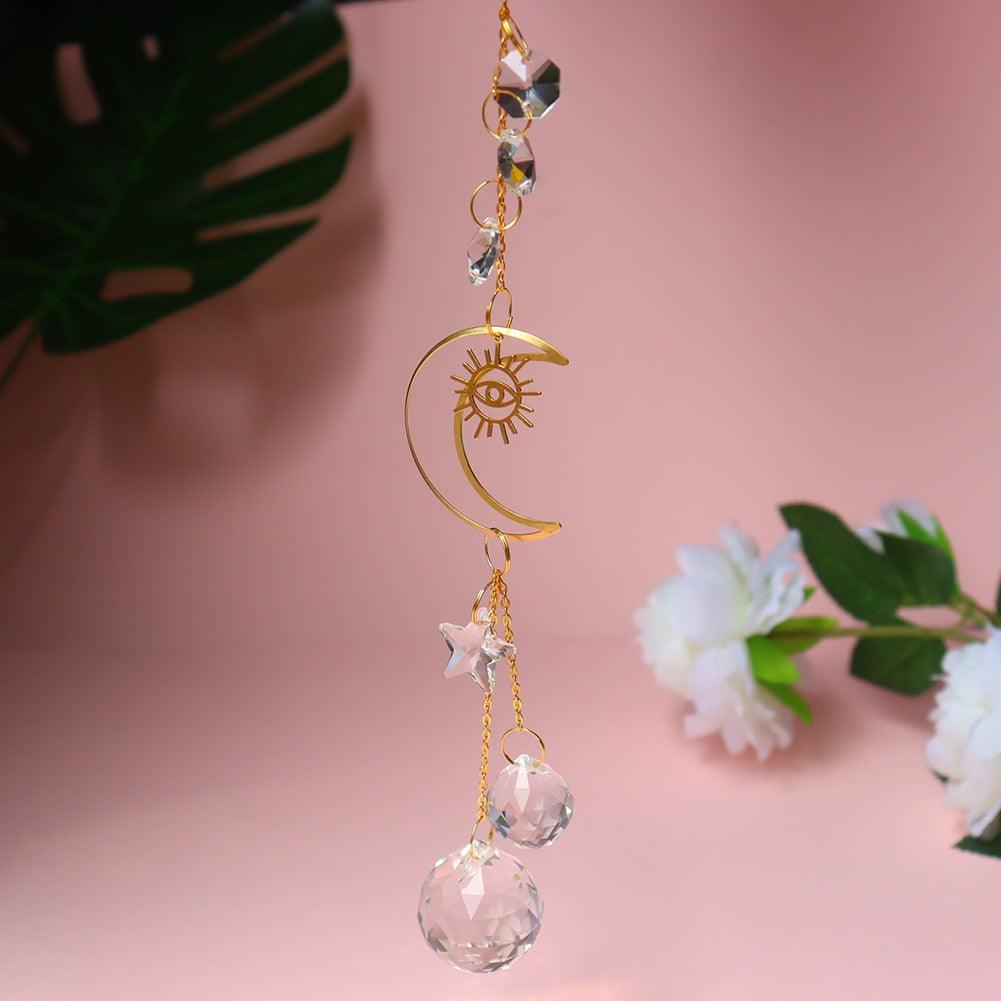 Cazador de Sol de Cristal Colgante Elegante para Decoración del Hogar y Jardín
