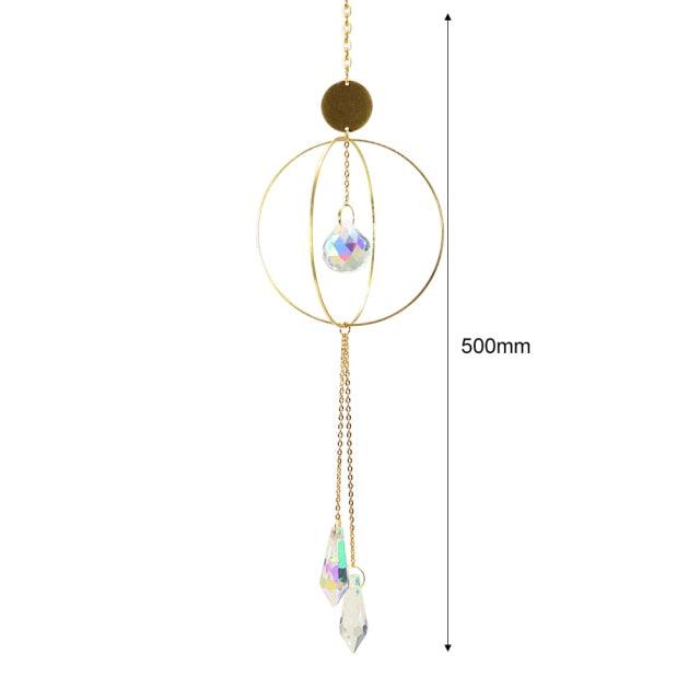 Cazador de Sol de Cristal Colgante Elegante para Decoración del Hogar y Jardín