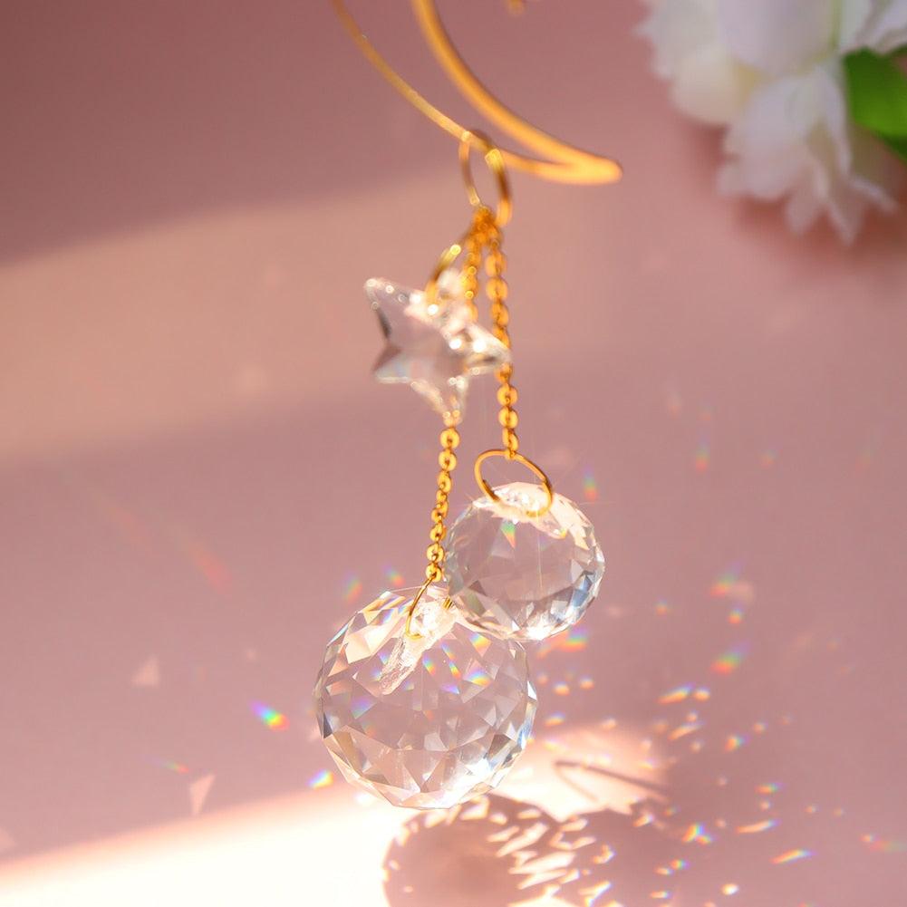 Cazador de Sol de Cristal Colgante Elegante para Decoración del Hogar y Jardín