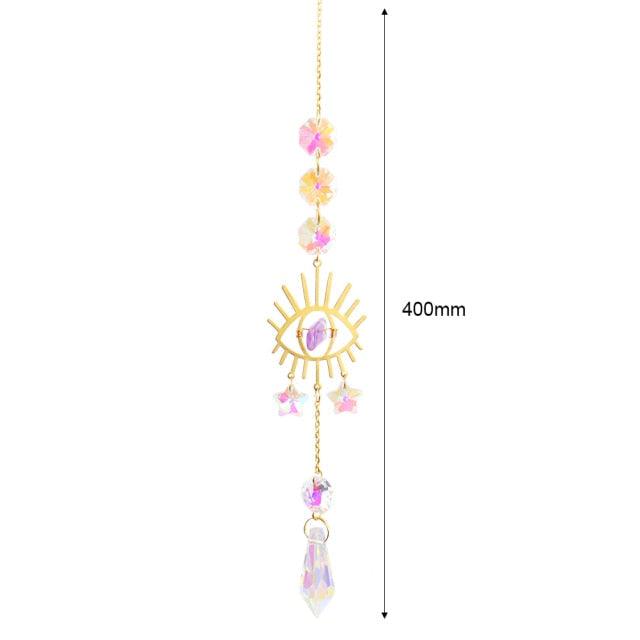 Cazador de Sol de Cristal Colgante Elegante para Decoración del Hogar y Jardín