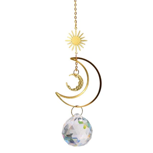 Cazador de Sol de Cristal Colgante Elegante para Decoración del Hogar y Jardín