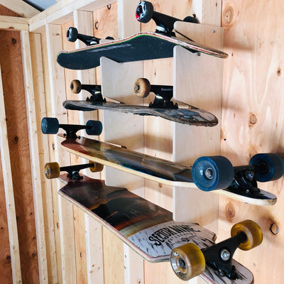 Premium Wall-Mounted Skateboard Organizer