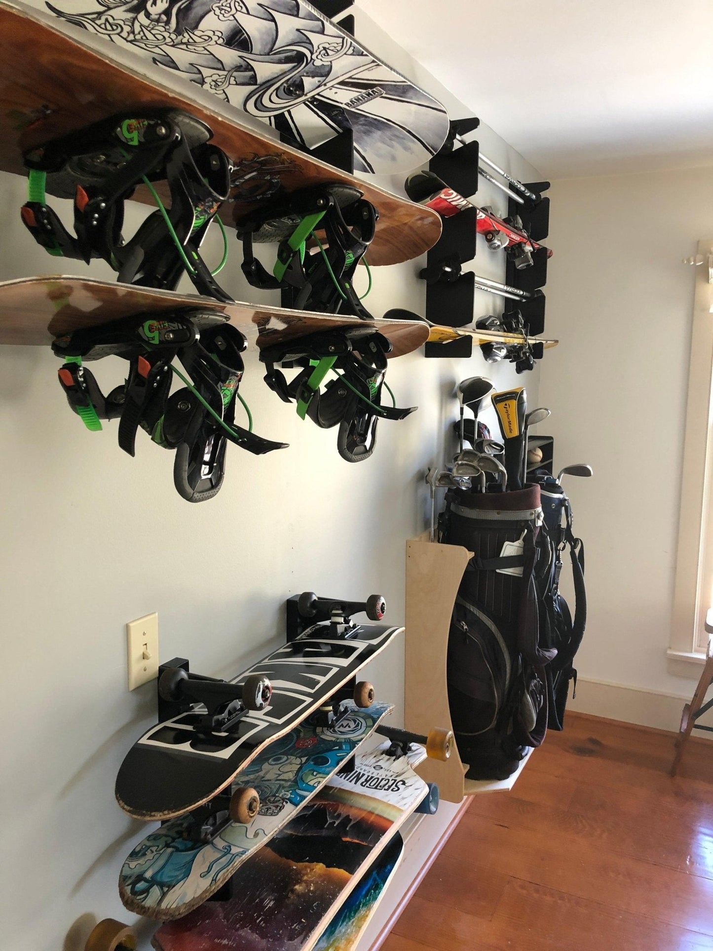 Premium Wall Mounted Snowboard Rack