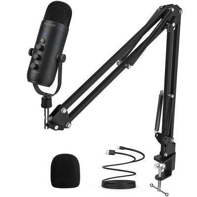 Haomuren USB Streaming Podcast Microphone Kit