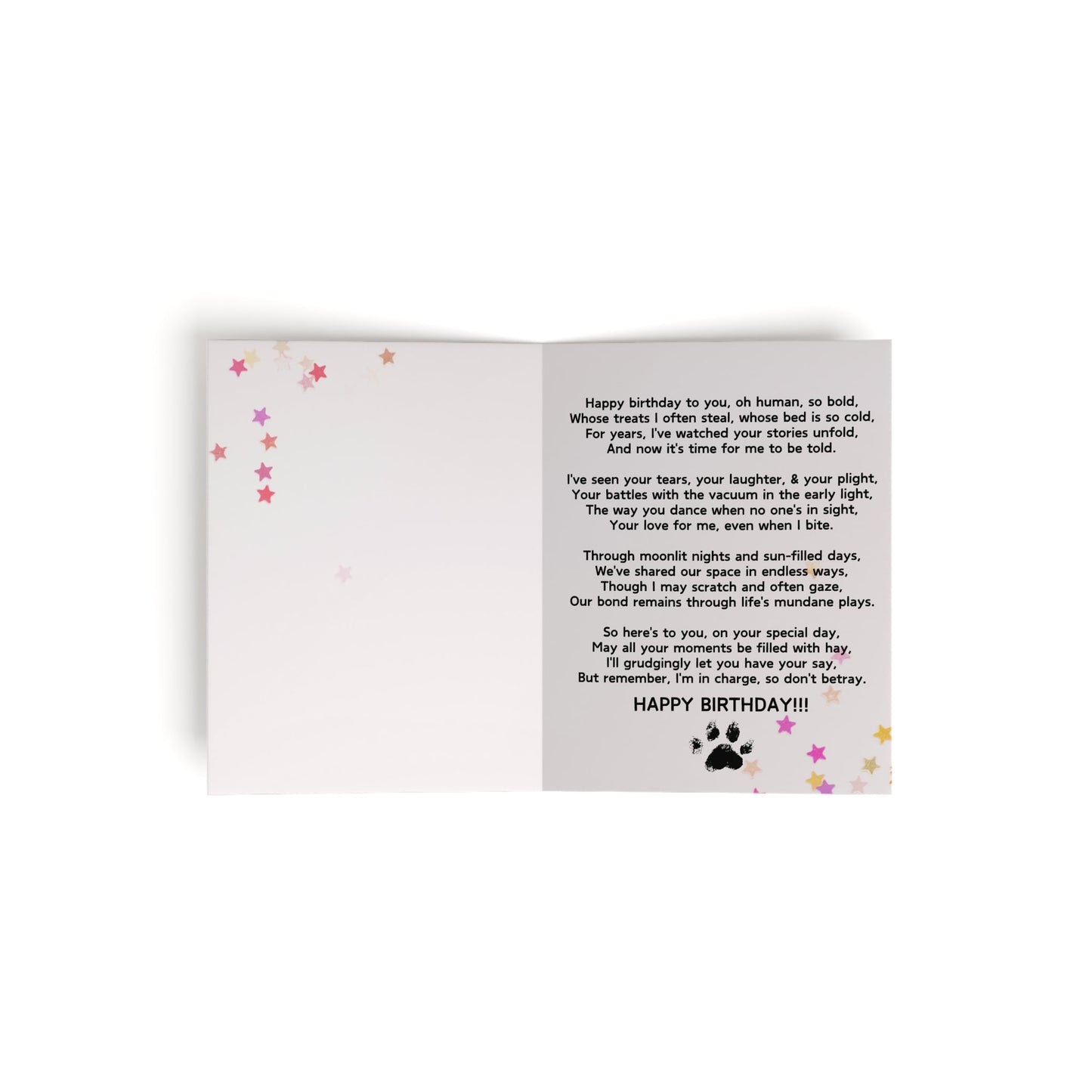 Joyeux Anniversaire des Cartes de Vœux de Chat