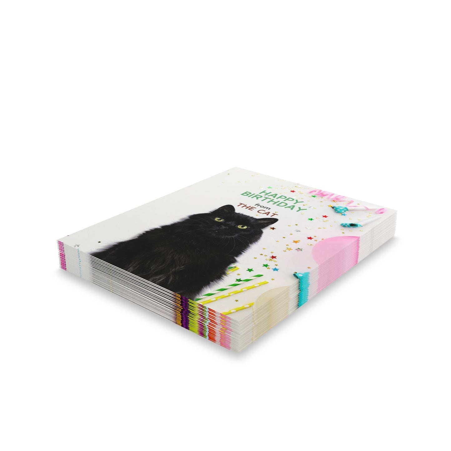 Joyeux Anniversaire des Cartes de Vœux de Chat
