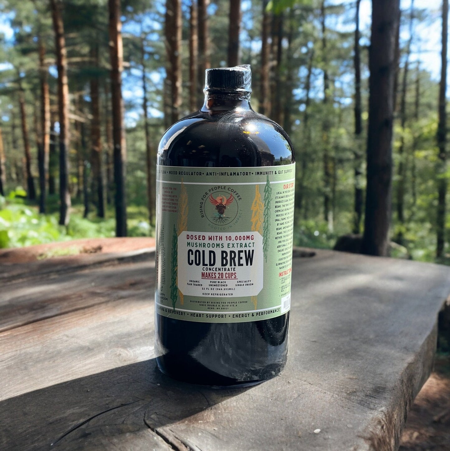Café Cold Brew concentrado Happy Mushroom