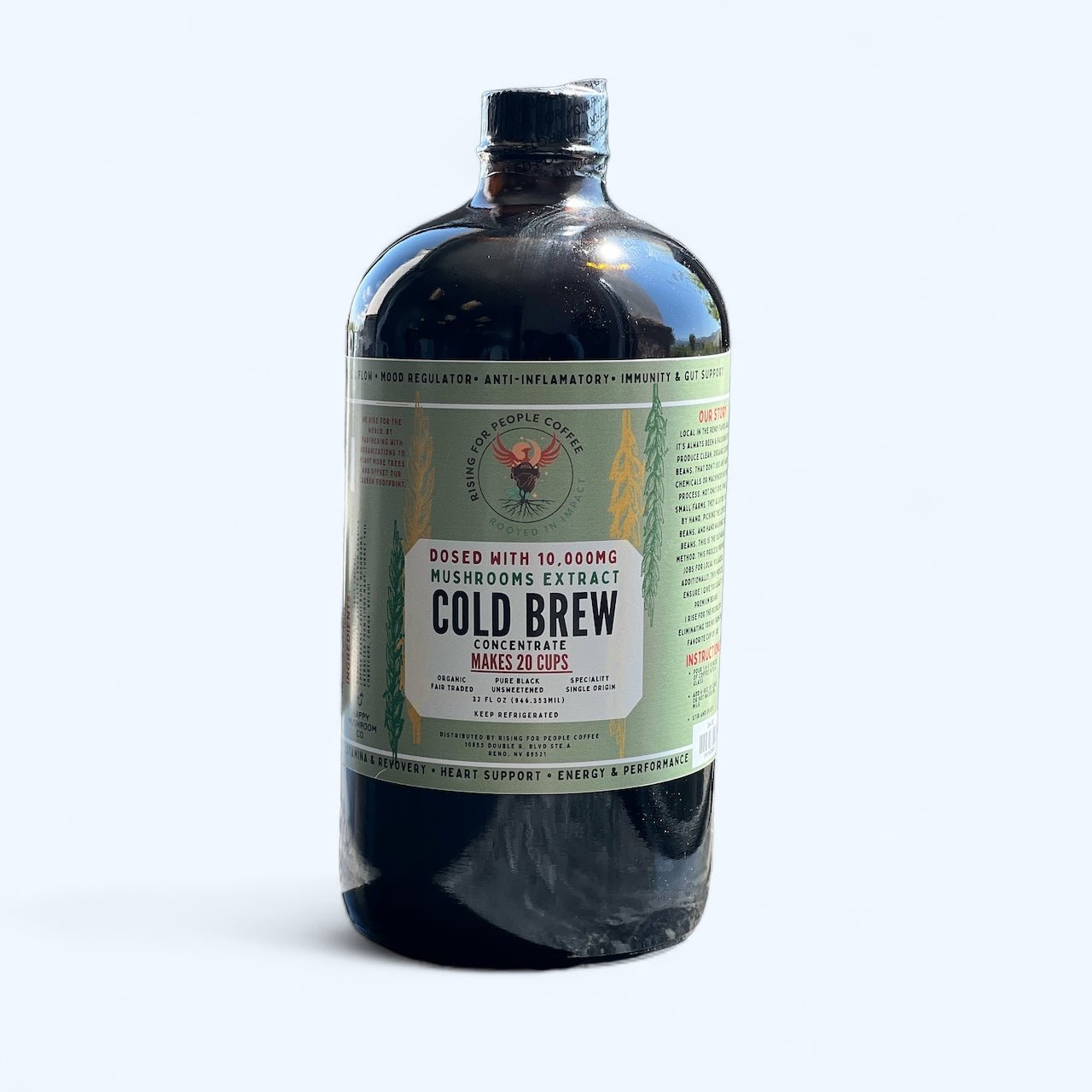 Café Cold Brew concentrado Happy Mushroom