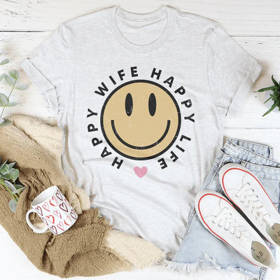 Camiseta Esposa feliz, vida feliz