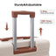 Hardshell Luggage Sets 3 Pcs Spinner Suitcase with TSA Lock Lightweight 20''24''28''  Brown+White + ABS - Korvel
