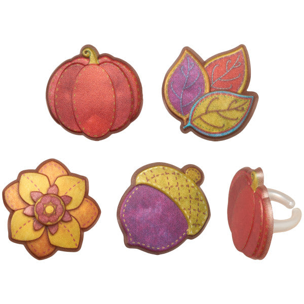 Bague à Cupcake Récolte de Couleurs - Pack de 144
