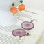 Pendientes de Rodaja de Verdura Harvest Gem - Zanahoria y Batata Morada
