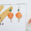 Pendientes de Rodaja de Verdura Harvest Gem - Zanahoria y Batata Morada