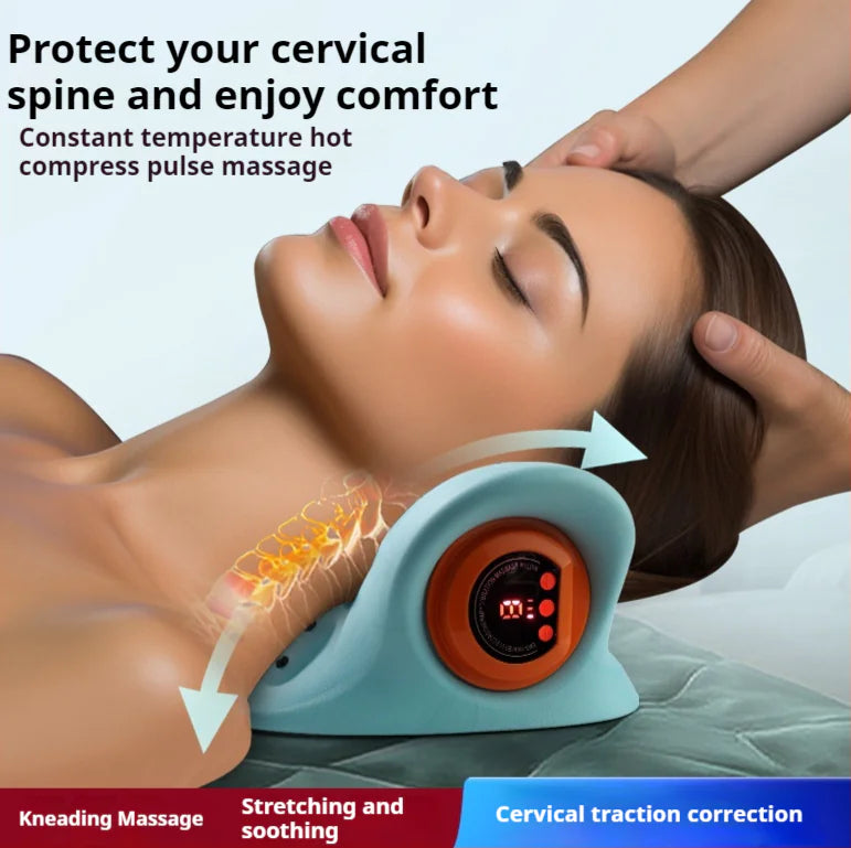 Almohada Masajeador Cervical Portátil