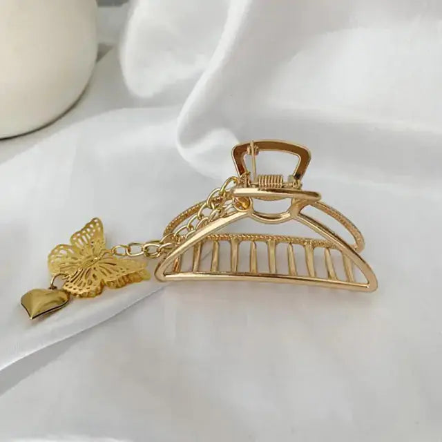 Pinza para el cabello en forma de mariposa elegante para recogidos con estilo