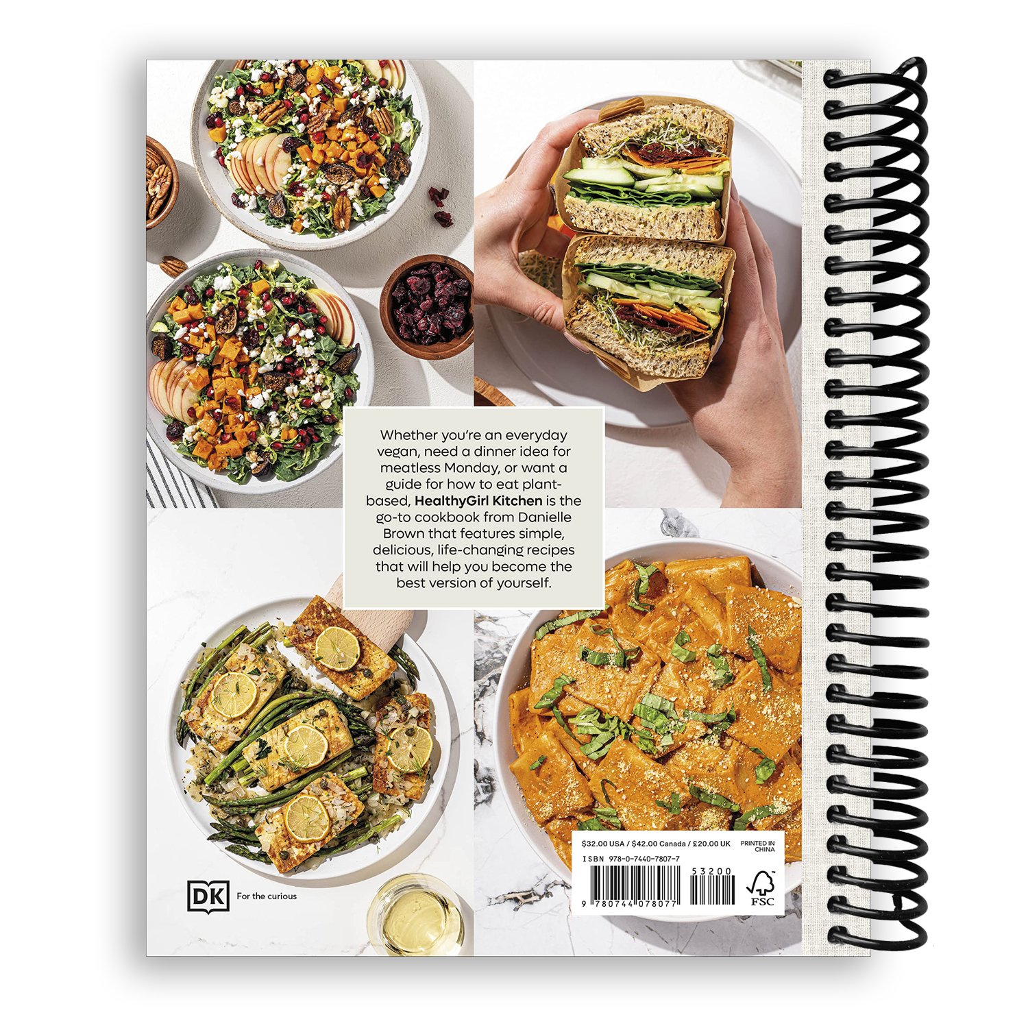 HealthyGirl Kitchen: Over 100 Delicious Plant-Based Recipes for a Vibrant Life (Spiral Bound) - Korvel