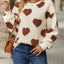 Heart Dropped Shoulder Sweatshirt - Korvel