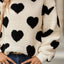 Heart Dropped Shoulder Sweatshirt - Korvel