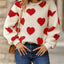 Heart Dropped Shoulder Sweatshirt - Korvel