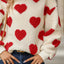 Heart Dropped Shoulder Sweatshirt - Korvel