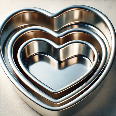 Fat Daddio's Heart Shaped Cake Pans - 3 Sizes Available