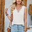 Heathered Notched Wide Strap Tank - Korvel