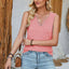 Heathered Notched Wide Strap Tank - Korvel