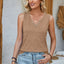 Heathered Notched Wide Strap Tank - Korvel