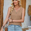 Heathered Notched Wide Strap Tank - Korvel