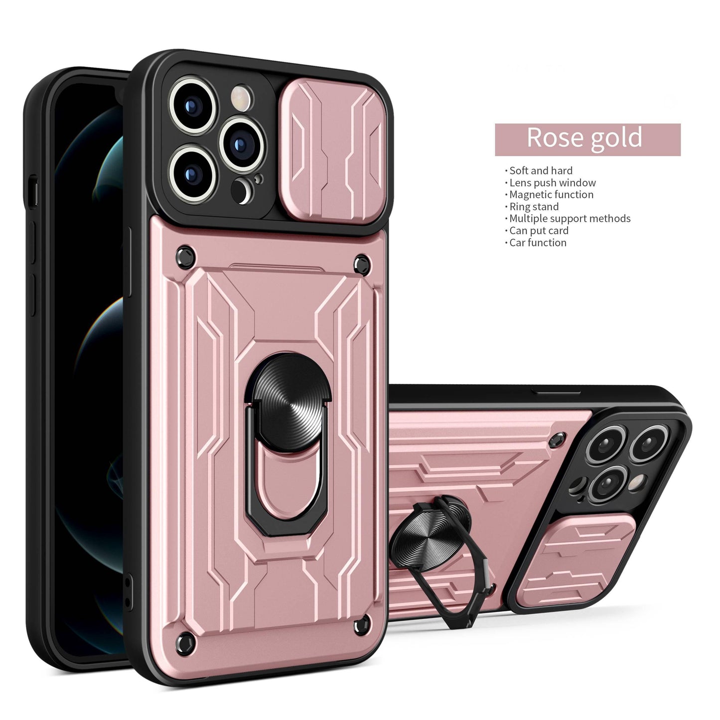 Heavy Duty Armor Case with Card Pocket for iPhone 11 Pro
