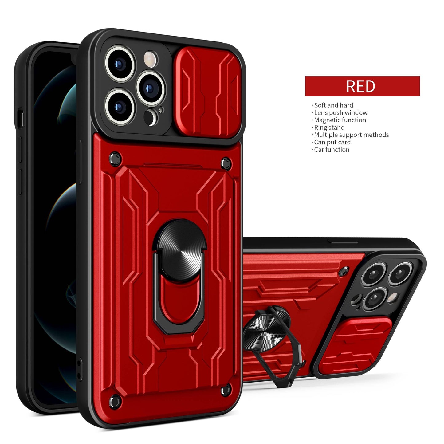 Heavy Duty Armor Case with Card Pocket for iPhone 11 Pro
