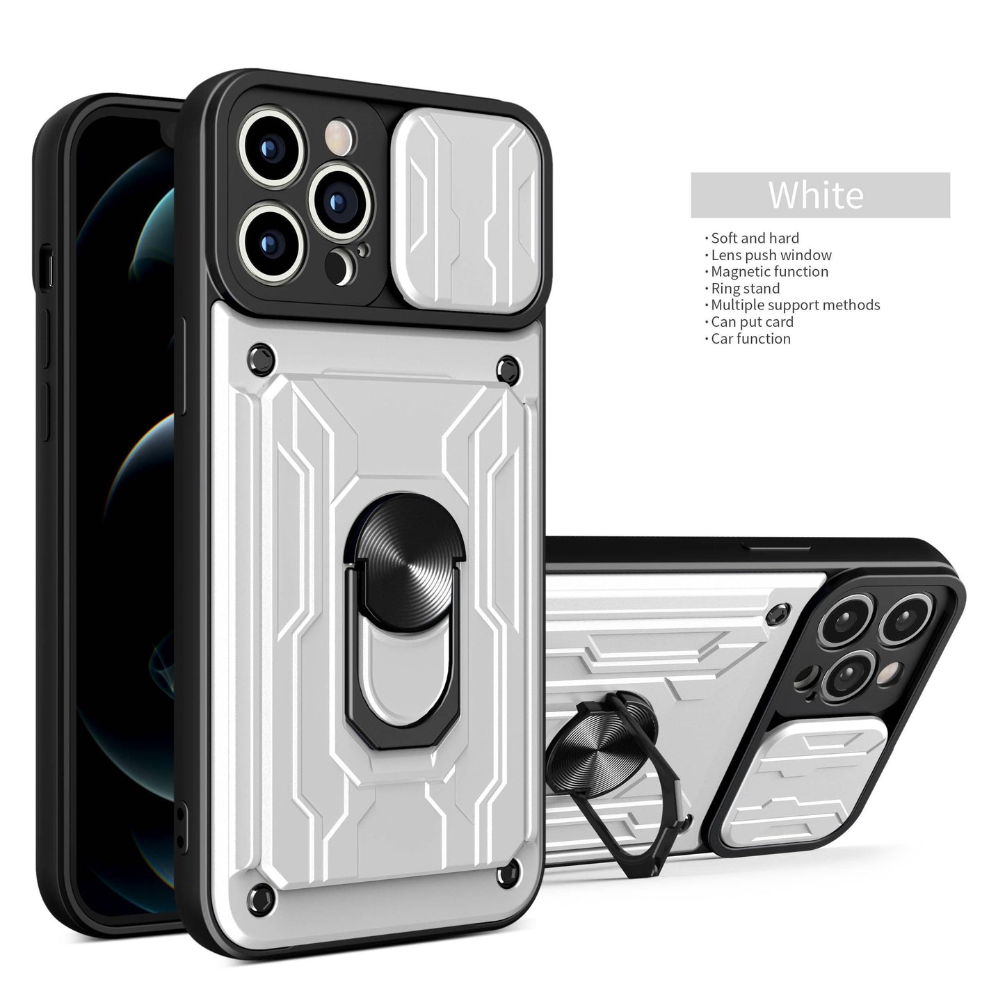 Heavy Duty Armor Case with Card Pocket for iPhone 11 Pro