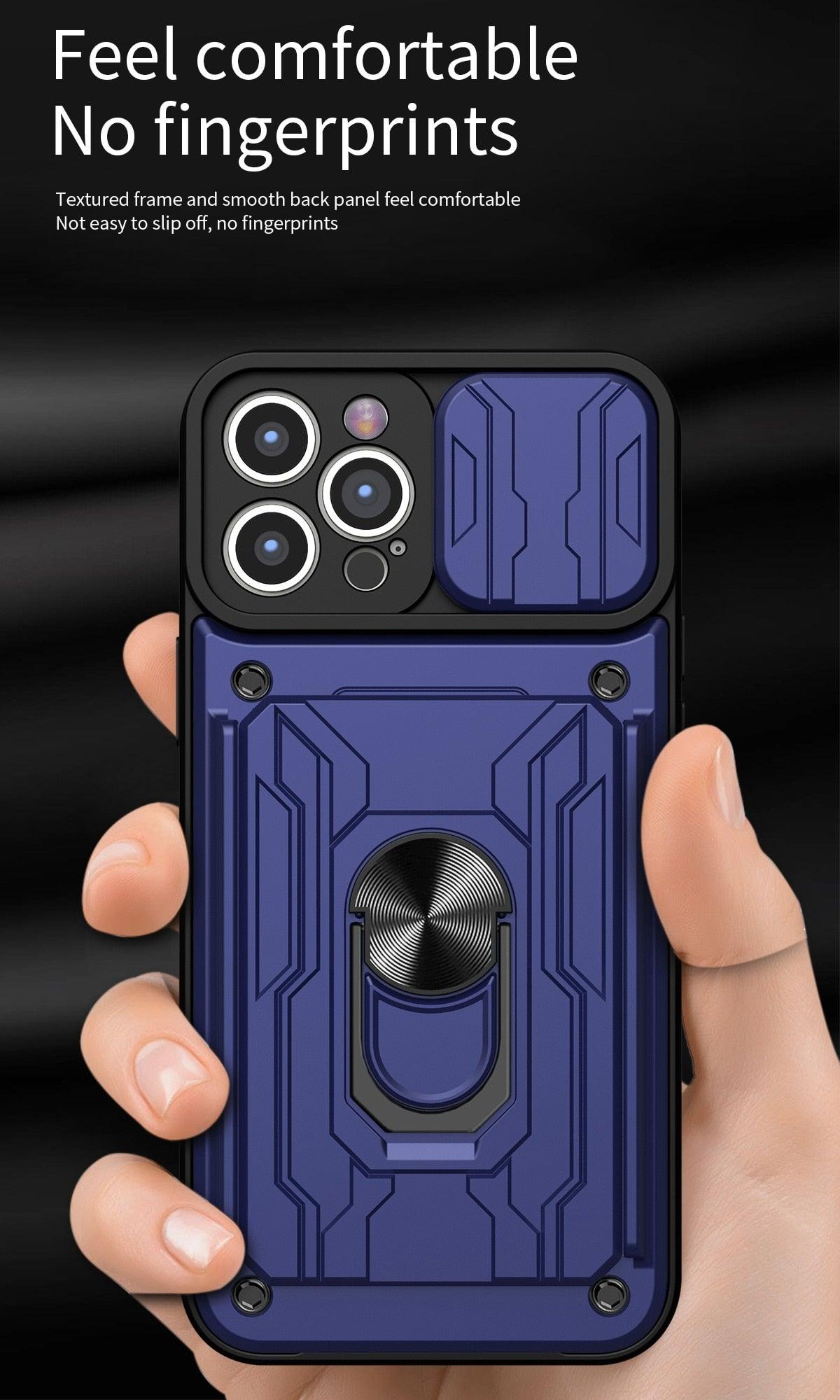 Heavy Duty Armor Case with Card Pocket for iPhone 11 Pro