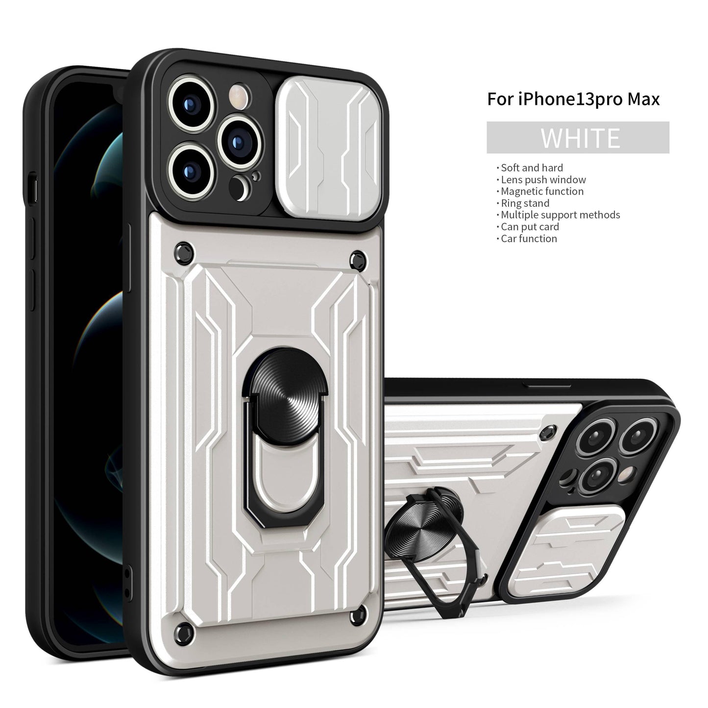 Heavy Duty Armor Case with Card Pocket for iPhone 11 Pro