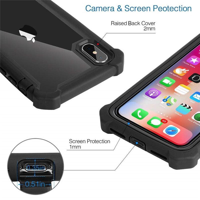 Ultimate Shockproof iPhone Case with Built-in Screen Protector - Korvel