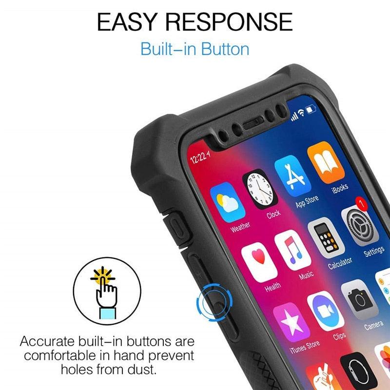 Ultimate Shockproof iPhone Case with Built-in Screen Protector - Korvel