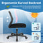 Chaise de bureau ergonomique pour enfants réglable en hauteur - Noir