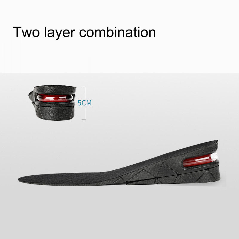 Height increasing insole, invisible air cushion insole, ultra soft inner height increasing insole - Korvel