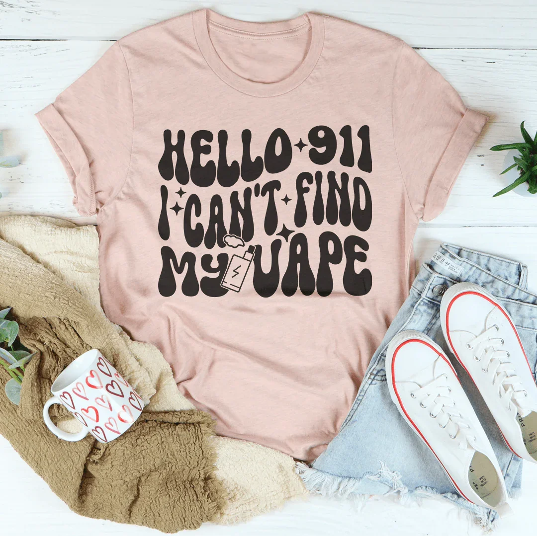 Hola 911, no encuentro mi camiseta de vapeo