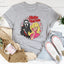 Sassy Ghost Mask Doll Tee for Bold Women - Korvel