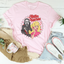 Sassy Ghost Mask Doll Tee for Bold Women - Korvel