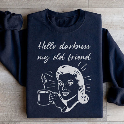 Hola Oscuridad, Mi Viejo Amigo Sudadera de Café