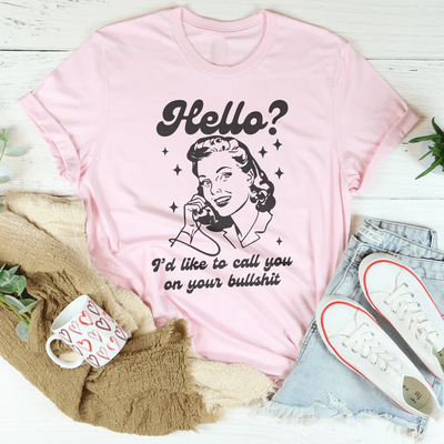Hello I’d Like To Call You On Your Tee